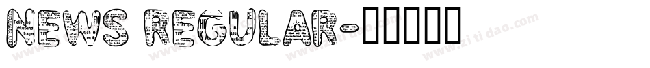 News Regular字体转换